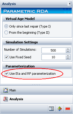 Control Panel Analysis Page